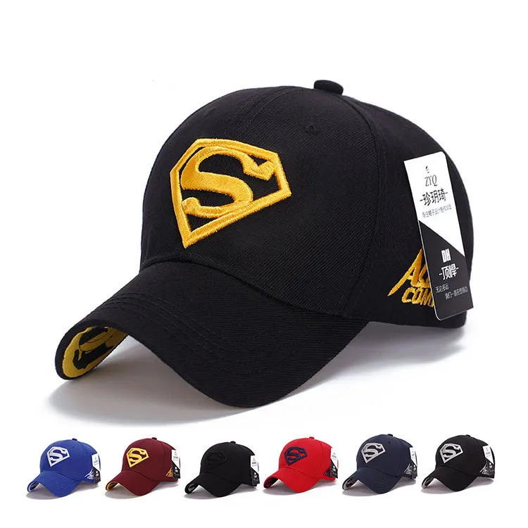 Czapka baseballowa Superman Snapback Hat, baseball Steampunk Movie Crochet Caps Snapbacks Superman Kapelusze, Koszykówki Kapelusze Dla Mężczyzn Kobiety