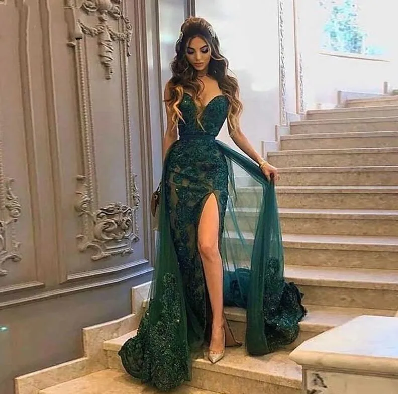 Sexy hunter green sales dress