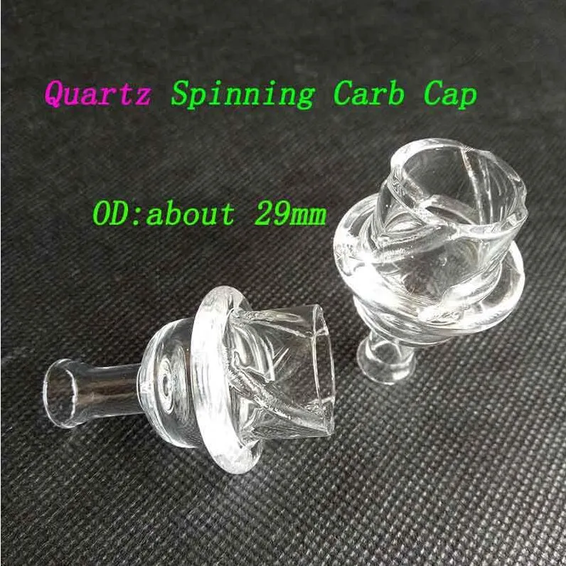 Quartz Materiaal draaiende koolhydraten UFO Rookaccessoires Riptide Turbine Directionele cycloon 30 mm voor thermische banger Rigs Hookahs Bongs