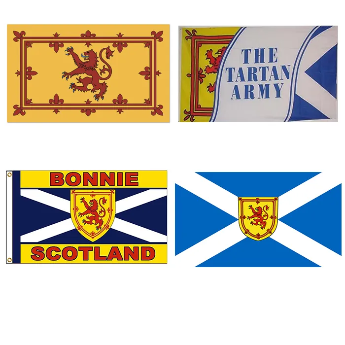 Bandeira do Exército Escocês Tartan da Escócia Impressa Digitalmente com Poliéster 100D de Um Lado Para Área Externa Interna