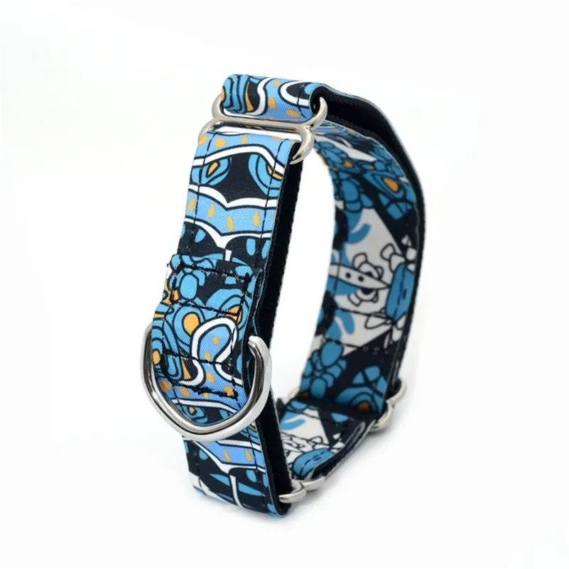 Greyhound collar Saluki Whippet Lurcher martingale dog collar 2. and 3.8 cm Wide Necklaces LJ201112