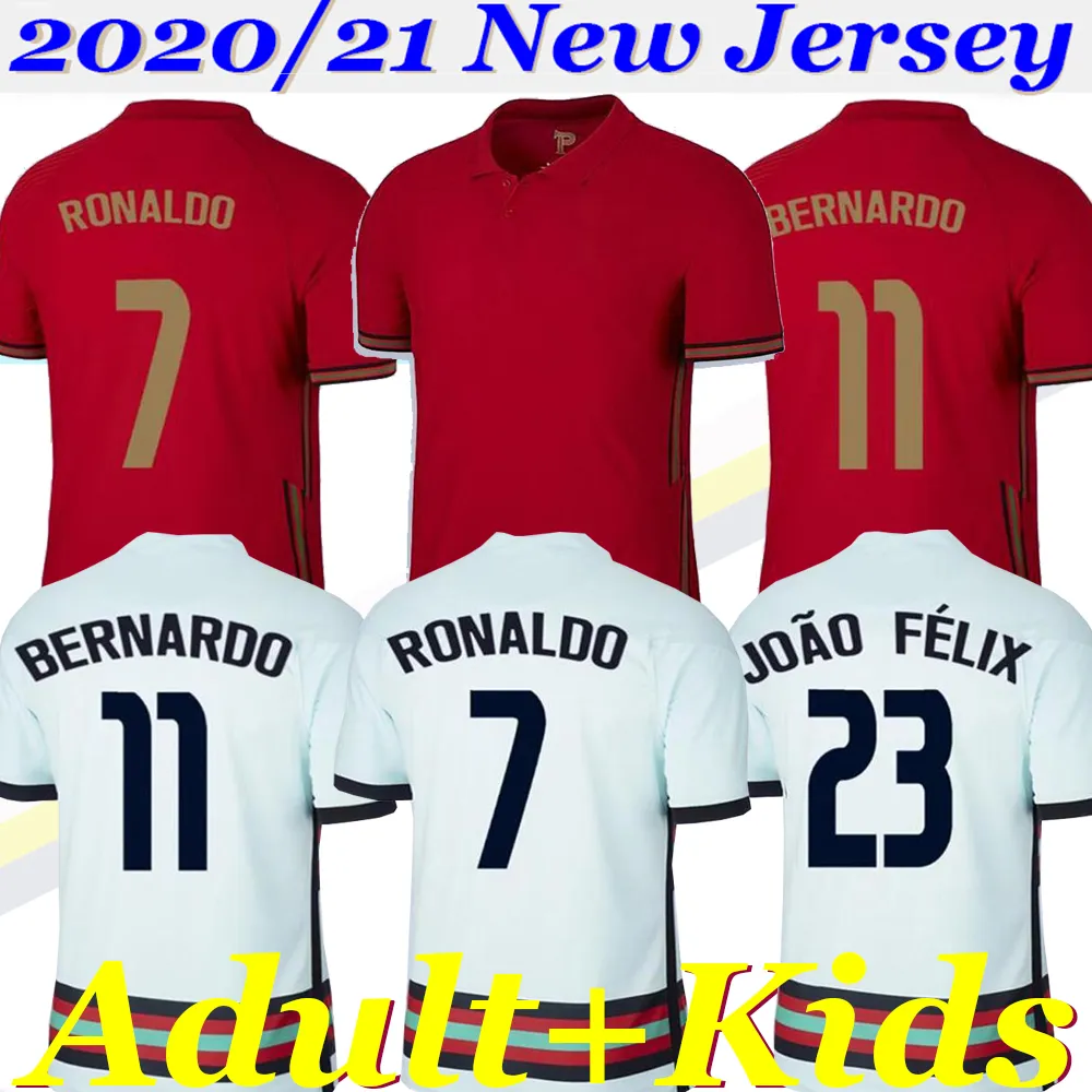 2020/21 RONALDO soccer jerseys JOAO FELIX NEVES BERNARDO CANCELO RUBEN NEVES national team football shirt 20 21 Men Women Kids kit uniform