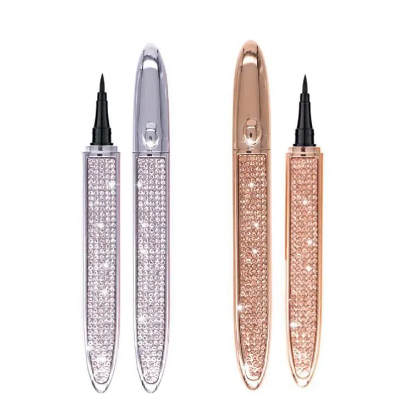 Diamond Magic Lashes Self-adhesive Liquid Eyeliner Pen Glue-free Magnetic-free Makeup Eyelashes Tools Waterproof Eye Liner Pencil DHL