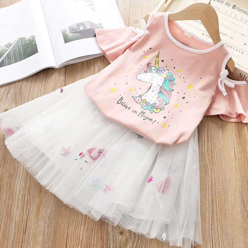 Princess Unicorn Summer Twin Clothing Sets For Baby Girls Sizes 2 7 Years LJ200916 From Jiao08 7.85 DHgate.Com