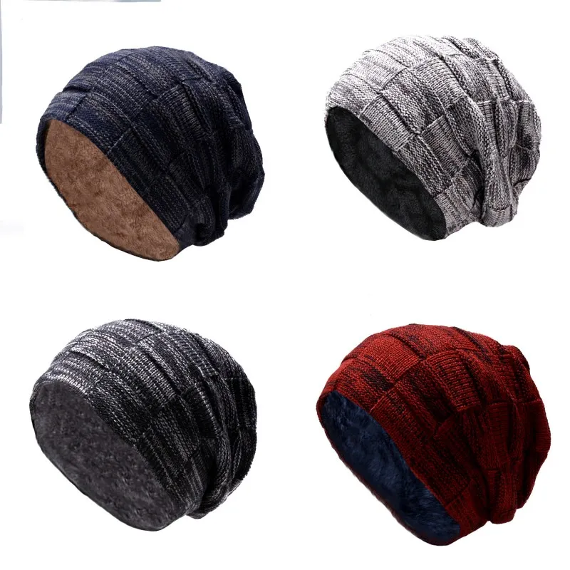 Versatile Cap Wool Thickening Keep Warm Hat Knitting Multi Color Supplies Plush Woman Man Beanie Winter Outdoors 7bg K2