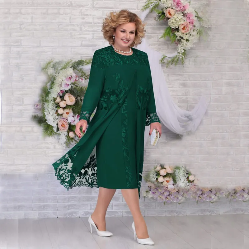 green mother of the bride dress