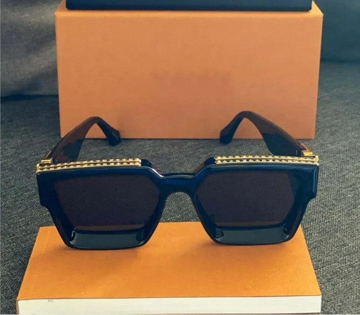 MILLIONAIRE Sonnenbrille für Männer und Frauen, Vollformat, Vintage 1165 1.1, Sonnenbrille für Unisex, glänzendes Gold, heißer Verkauf, vergoldet, Top-Qualität 96006