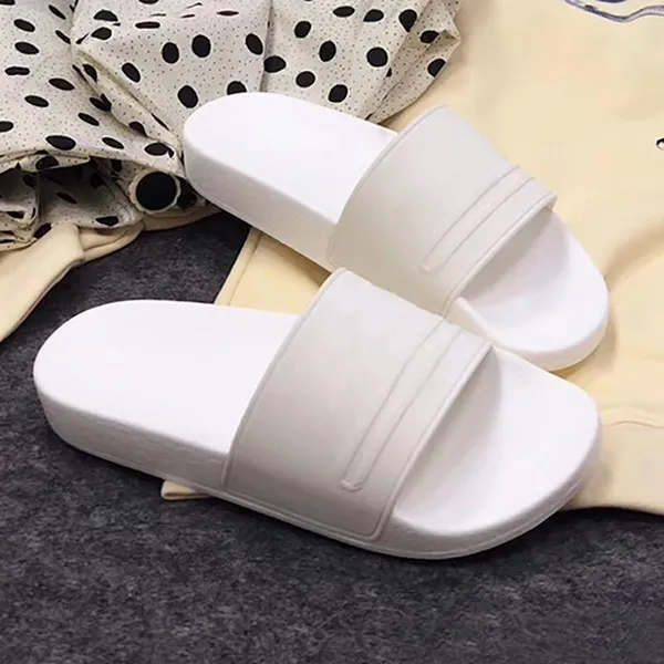 Designer di lusso di alta qualità Uomo Donna Estate Pantofole in gomma bianca Scivolo da spiaggia Moda Scuff Sandali Scarpe da interno Taglia 35-45