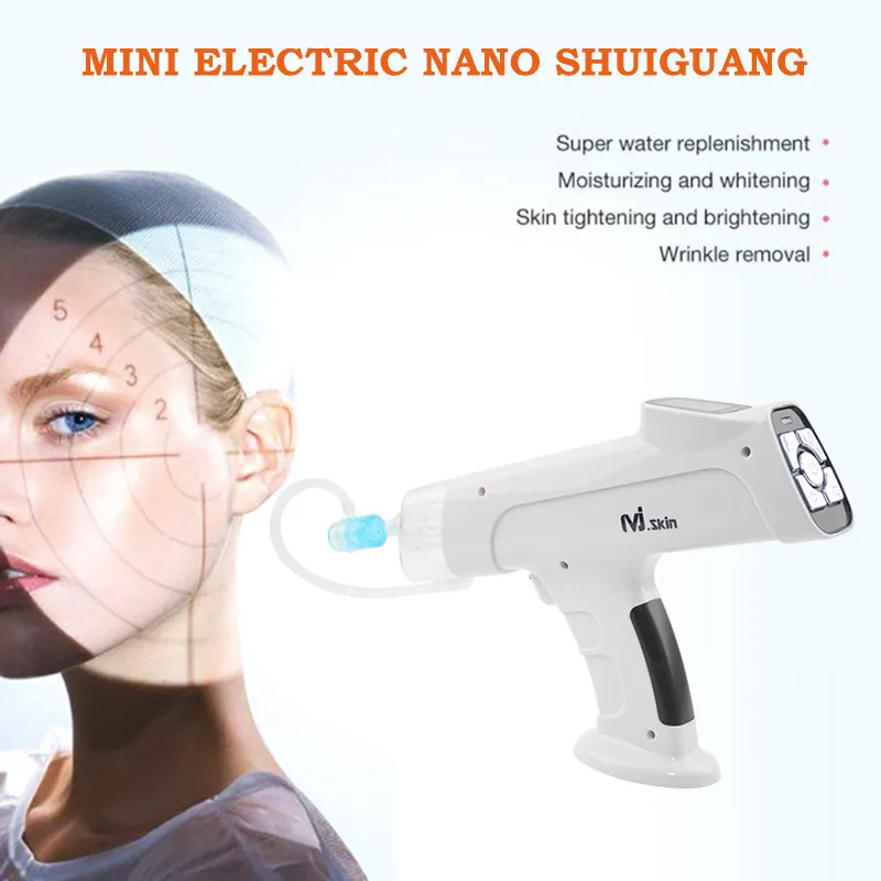 Best quality Home Use Electric Microneedling Auto Water Mesotherapy Injection Gun Nano Needle Derma Pen For Skin Rejuvenation