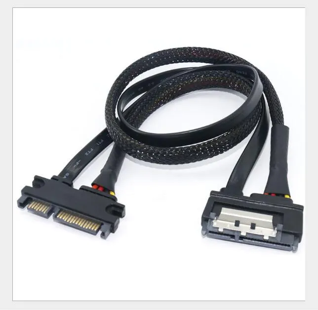 Cavo di alimentazione del cavo del disco rigido in rame SATA 7 + 15 7 + 15 pin Cavo di trasferimento del convertitore di unità USB da 30 cm 50 cm