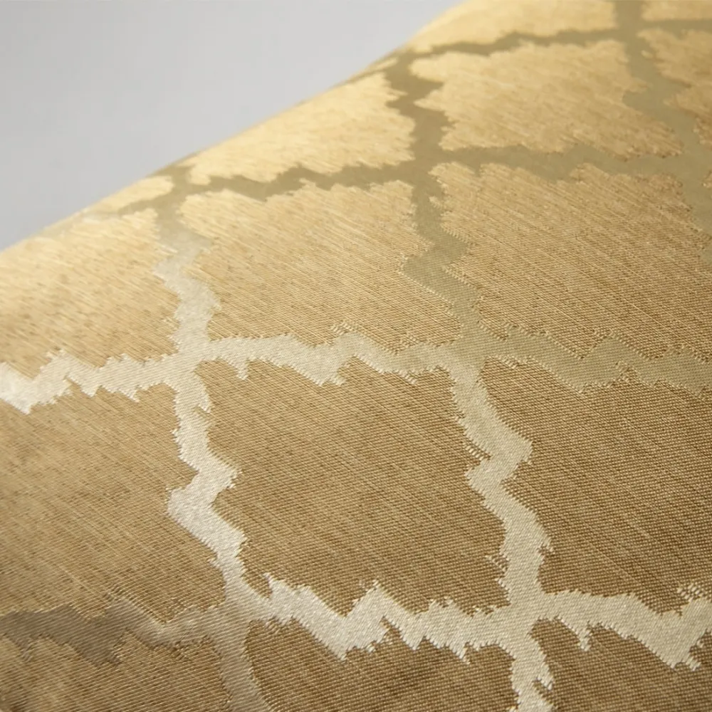 gold jacquard pillow