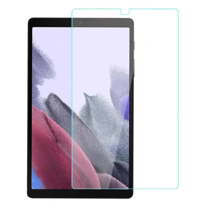 Protecteurs d'écran en verre trempé pour Samsung Galaxy Tab A7 Lite T225 T220 A8 10.5 X200 Film de protection d'écran anti-rayures Dureté 9H Tablette ipad 10.2 9.7 11 mini 6 5