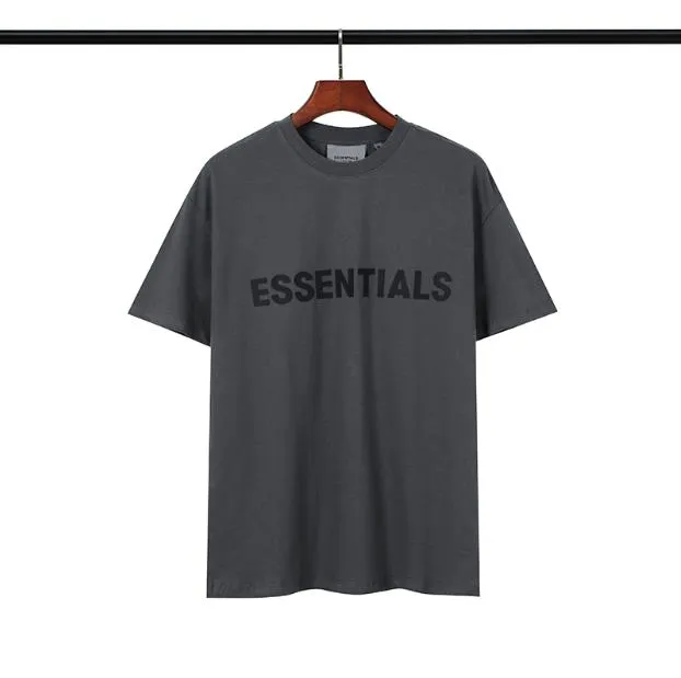 2021 Spring Summer Hip Hop Essentials 3D Silicon Tee Skateboard Tshirt F Men Women Short Sleeve Casual Shirt