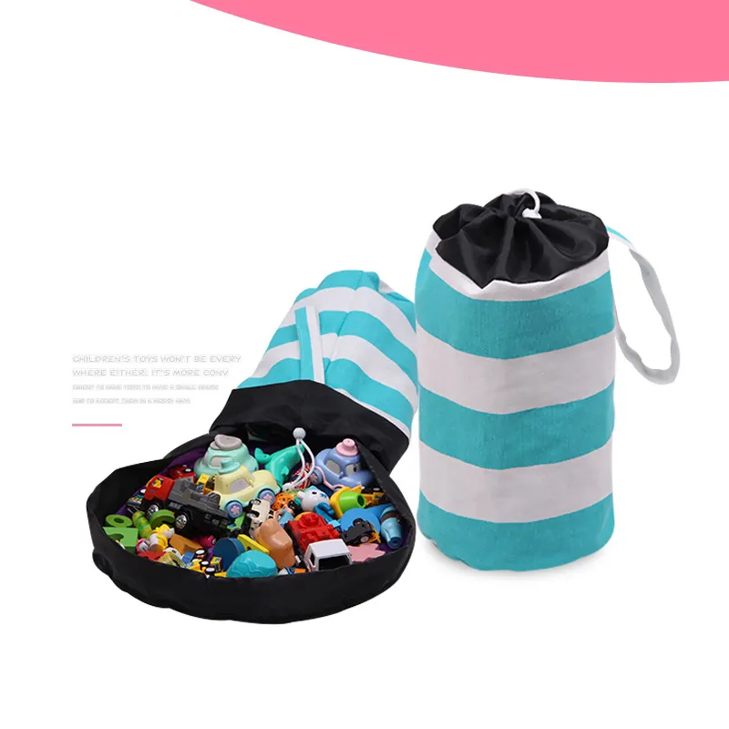 Colorful Bucket Kid Toys Storage Bag Clothes Pillow Blanket Quilt Storage Bags Reusable Bedding Toy Packing Bag for Home Large Organizer
