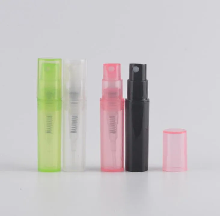 2022 Ny 2ml Parfym Sprayer Pump Provflaskor Atomizers behållare för kosmetik Plastsprayflaska