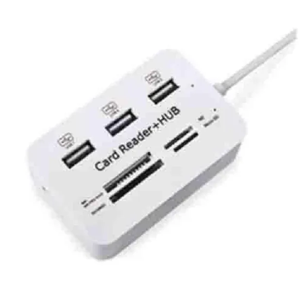 High Quality New Micro USB Hub Combo 2.0 3 Ports Card Reader High Speed Multi USB Splitter Hub USB Combo All In One for PC Computer