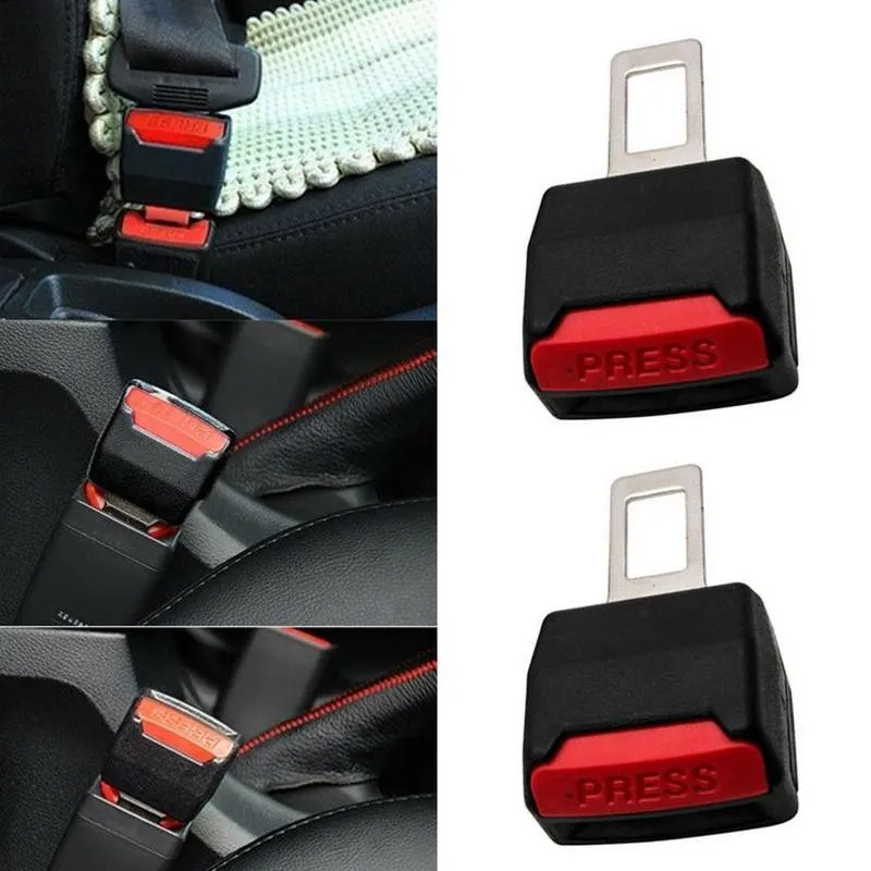 Universal Vehicle Safety Car Seat Belt Alarm Stopper Alloy Buckle