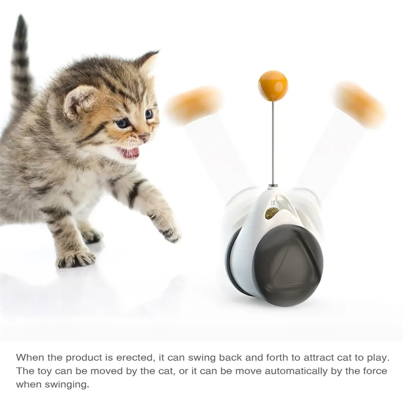 Interacive Pet Dog Cat Tool Tumbler с Catnip дразнить палочкой мяч вращающиеся колеса для кошек собаки развлечения высокое качество продажи 201217