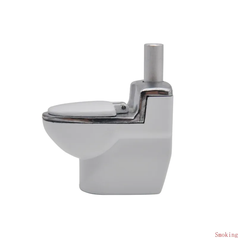 Creative Toilet Model Pattern Metal Smoking Herb Pipe 95MM Toilet Shape