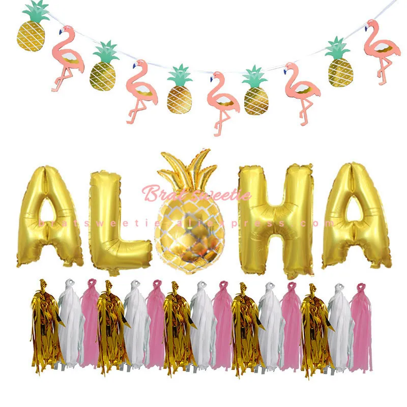 Hawaii Party Aloha Collar Hawaiano Vestido Falda De Mesa Leis Garland  Flamingo Girls Fiesta De Cumpleaños Decoraciones Suministros Y200903 De  11,02 €