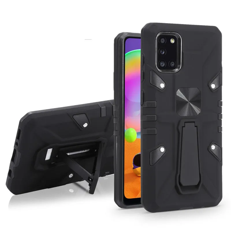 For Samsung A01 COER A42 Case Ring bracket function magnet car Cell Phone Case four corners anti-fall and anti-skid Mobile Back Cover B