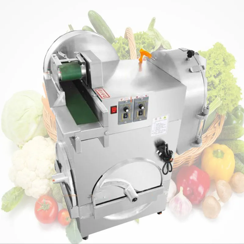 Machine de découpe de légumes en acier inoxydable nouvellement améliorée, trancheuse de pommes de terre commerciale, coupe-légumes industriel, prix de la Machine