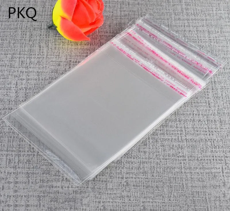 Gift Wrap 100pcs Multi Size Clear OPP Poly Cellophane Bags Big For Clothes Shoes Plastic Packaging Self Adhesive Seal Bag1
