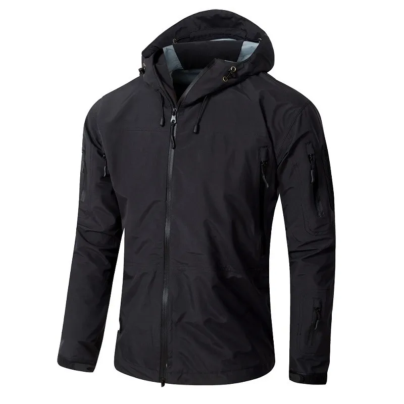 Outdoor Waterproof Hard Shell Military Tactical Jacket Men