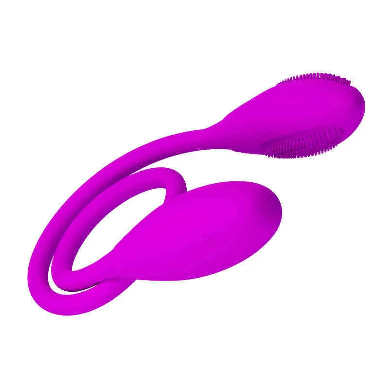 NXY Vibrateurs Pnvg Mini Portable Double Tête Vibrant Bullet Oeuf Vibrateur g Spot Mamelon Silicone Femmes Étanche Usine Bas Prix 0104