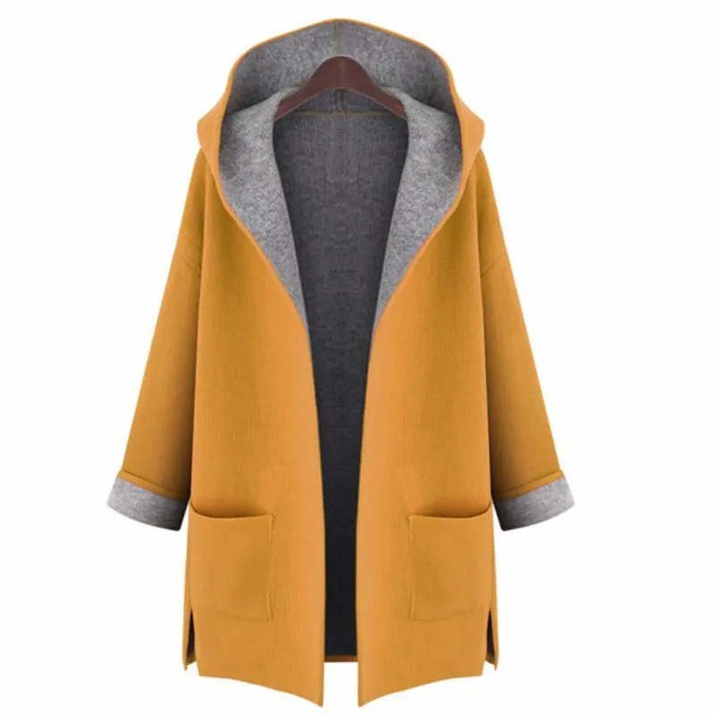 Mujer invierno otoño más tamaño abrigo suelto para mujer abrigos largos coreano estilo dama chaqueta abrigos mujer elegante l-5xl 201027