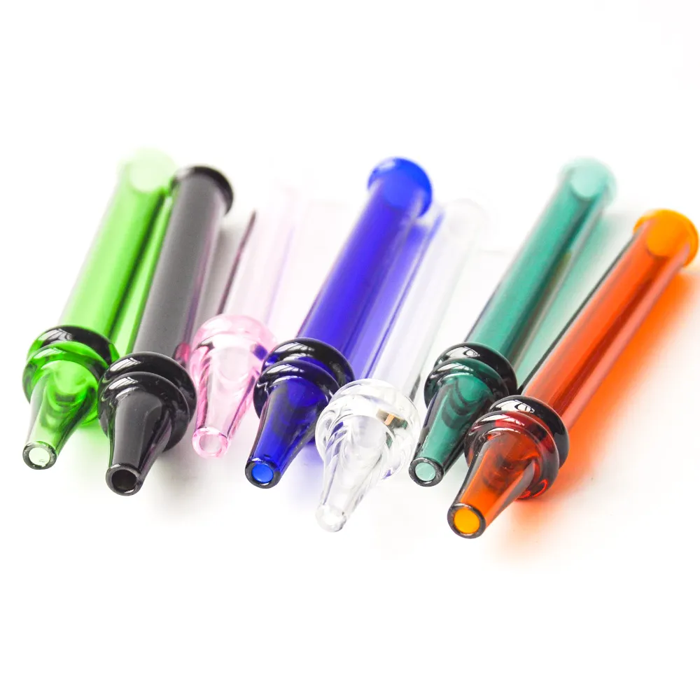 Portable Straight Glass Tube Nectar Collector with Titanium Nail