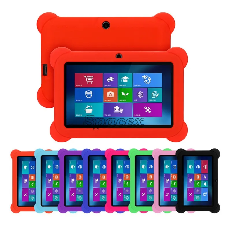 Q88 Anti Dust Case Shock Stopess Kids Soft Silicone Rubber-Gel Cover для 7 "7-дюймового Q88 A33 Android Anti-Shock