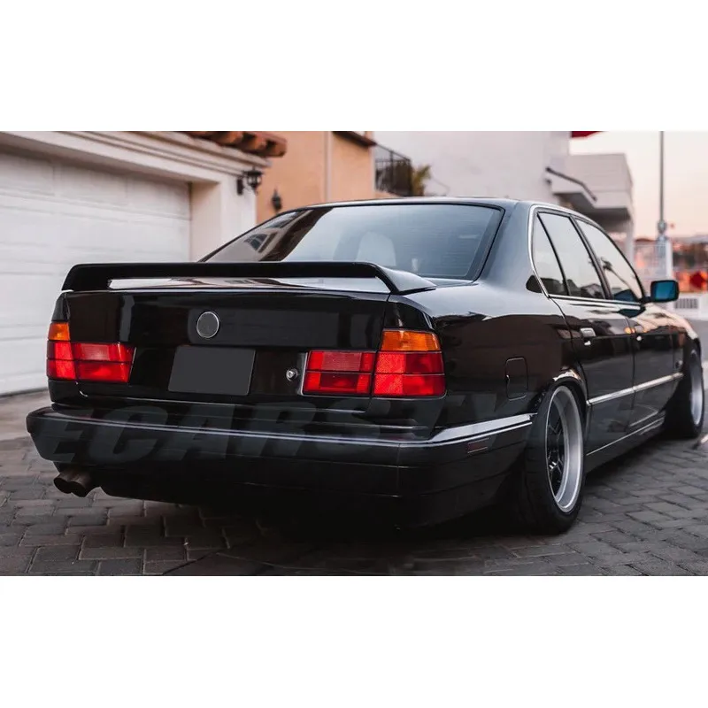 Dla 89-96 BMW E34 M5 Spoiler tylna skrzydełka skrzydła włókna włókna niemalowane