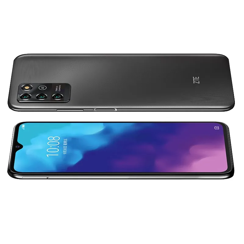 الأصلي zte بليد V2022 4G LTE الهاتف المحمول 4 جيجابايت RAM 64GB 128GB ROM Octa Core SC9863A Android 6.82 بوصة ملء الشاشة 16.0MP AI 5000MAH معرف الوجه بصمة الهاتف الخليوي