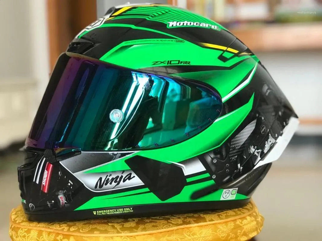 Özel Fiyat 2020 Yeni ZX Tam Yüz Kask ZX10 RR Kawa Motosiklet Casque Kaskı1