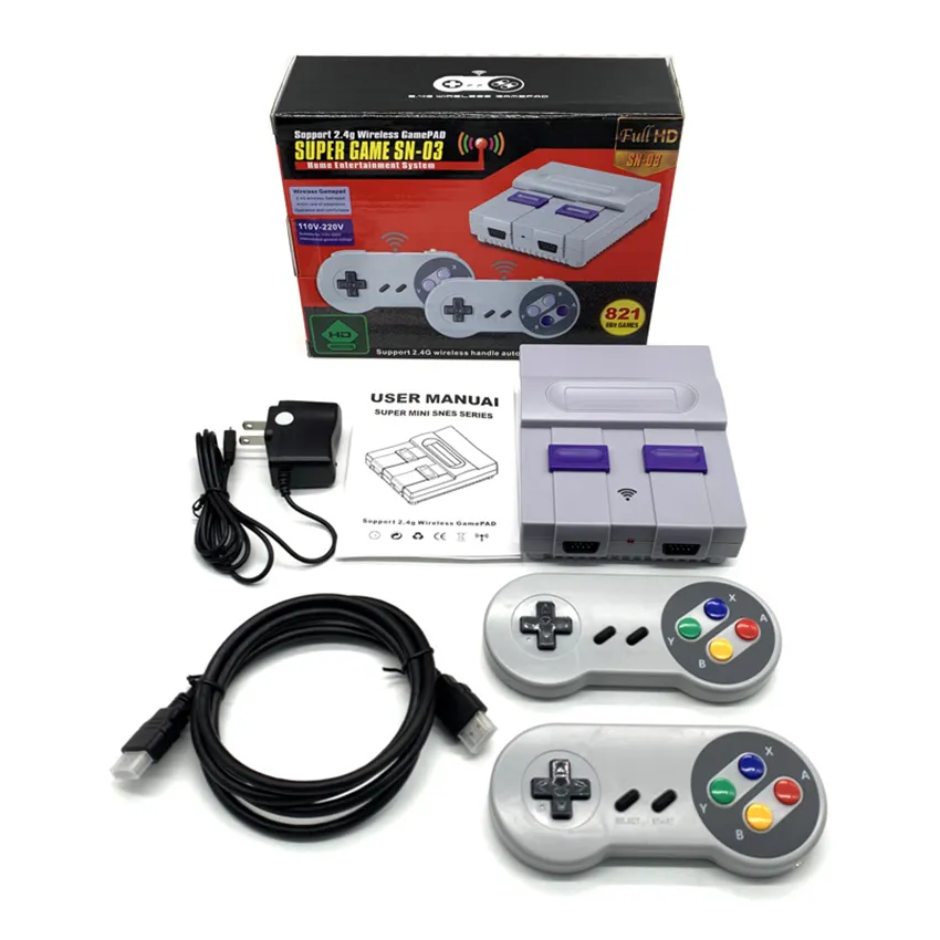 Mini Retro Handheld Game Console 821 Classic Games, Portable SNES