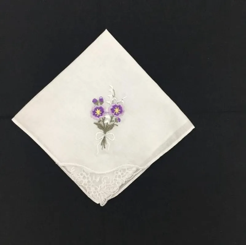 12 Fazzoletti Di Cotone Per Donna - Bandanna Stampata Retrò, 28x28 Cm, Per Matrimoni E Occasioni Speciali - Foto 7