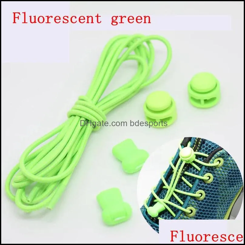 Sneaker Elastic No Tie Shoe Laces Stretching Lock Lazy Lace Quick Rubber Round Shoelace Shoestrings 17 Colors