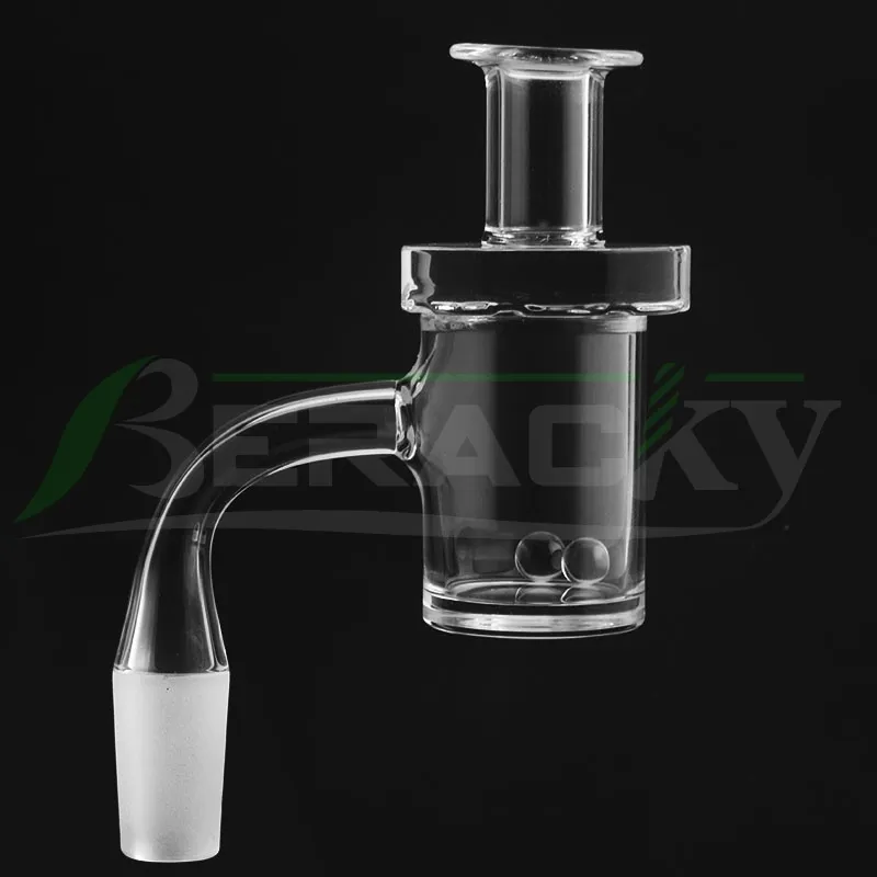 Berracky Beveled Edge 4mm al quarzo al quarzo inferiore Banger con quarzo intaglio spinner Capterp perle 25MMOD 4590 Chiodi al quarzo per vetro Bongs DAB PANG