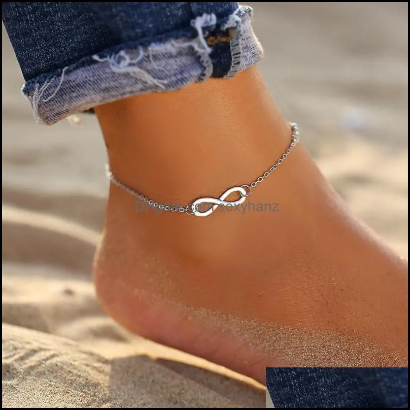 11 Vintage Anklets Set For Women Shell Moon Star Sun Leg Chain Gold Multilayer Anklet Bracelets BOHO Jewelry