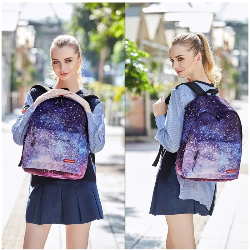 Zaini HBP borsa da scuola studente Borsa da viaggio moda Pacchetto multifunzionale Poliestere Tasca per cellulare Tasca identificativa Tasca per computer Casual