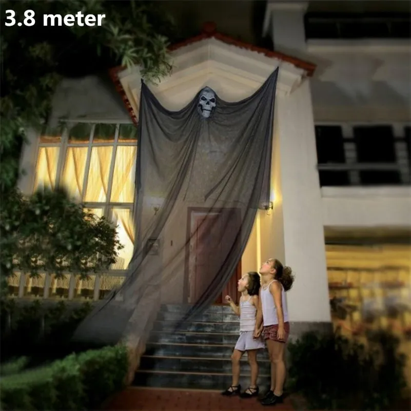 Décoration Hanging Ghost Corpse 3.8m Capes Haunted House Bar Home Garden Decor Halloween Party Supplies Y201006