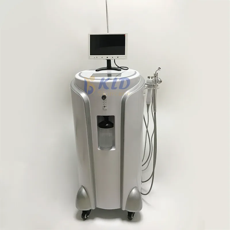 Oxygen skin revival machine water oxygen injection 7 in 1 vertical jet peel system bio skin tightening oxygen dome skin repair device