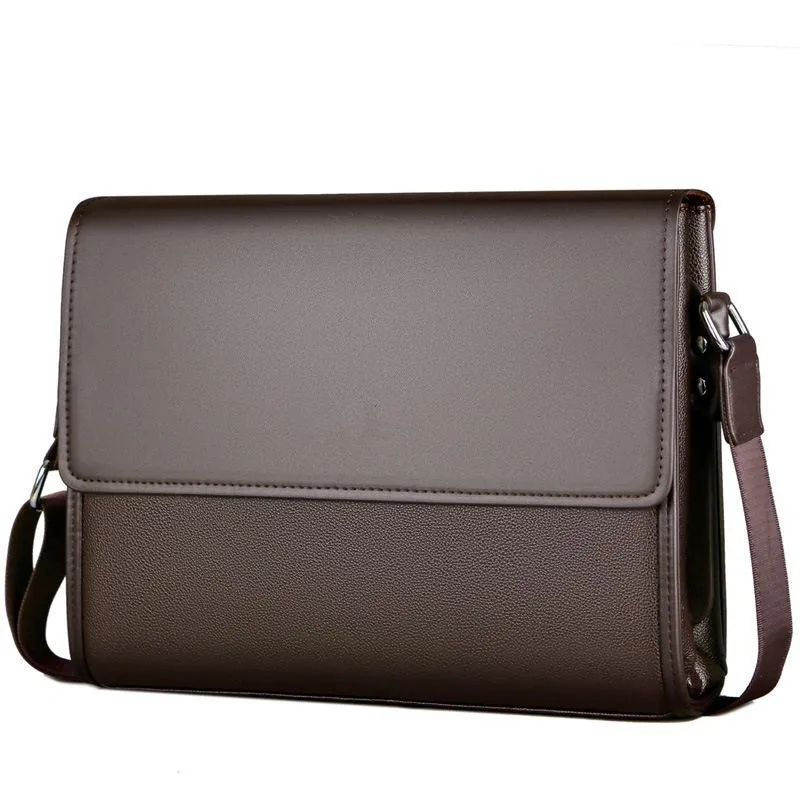 Fashion Designer Luxury Simple Fashion Business Men Briefcase Bag Leather Laptop Bag Casual Man Bag Shoulder bags