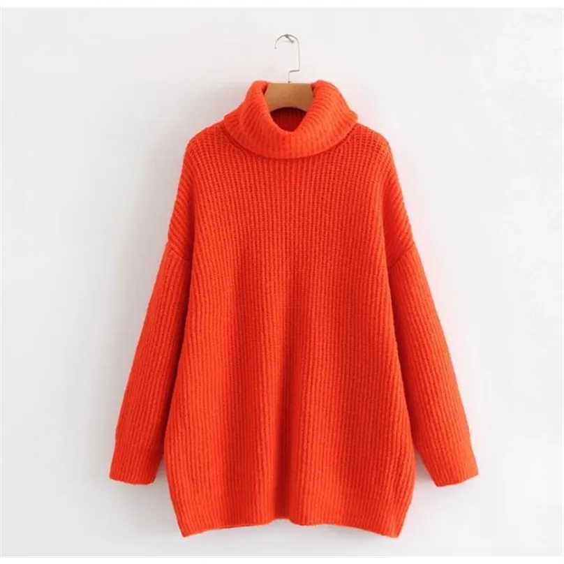 Oversized orange turtleneck outlet