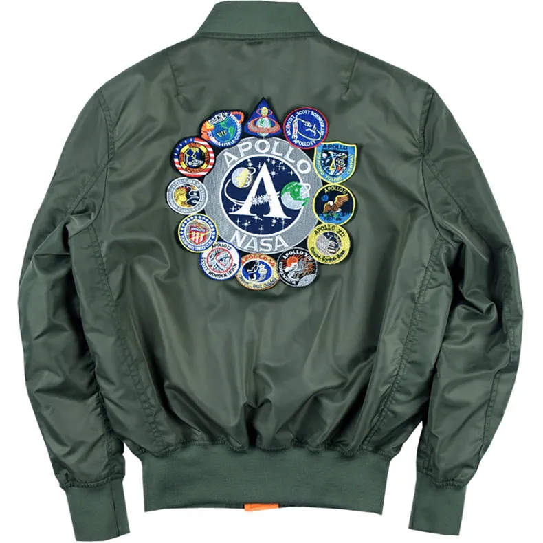 bomber da uomo sottile alpha dingdin NASA Apollo Commemorative Edition primavera autunno cappotto uniforme da baseball