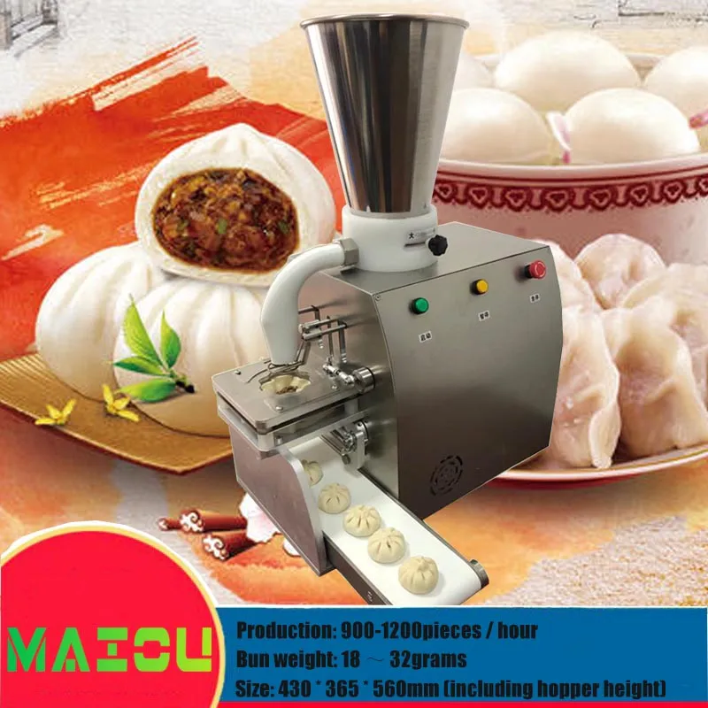 VS / Canada 110 V 220 V Automatische Dumpling Momo Maken Machine / Gestoomde Gevulde Bun Machine / Baozi Vulmachine 900-1200PCS / H