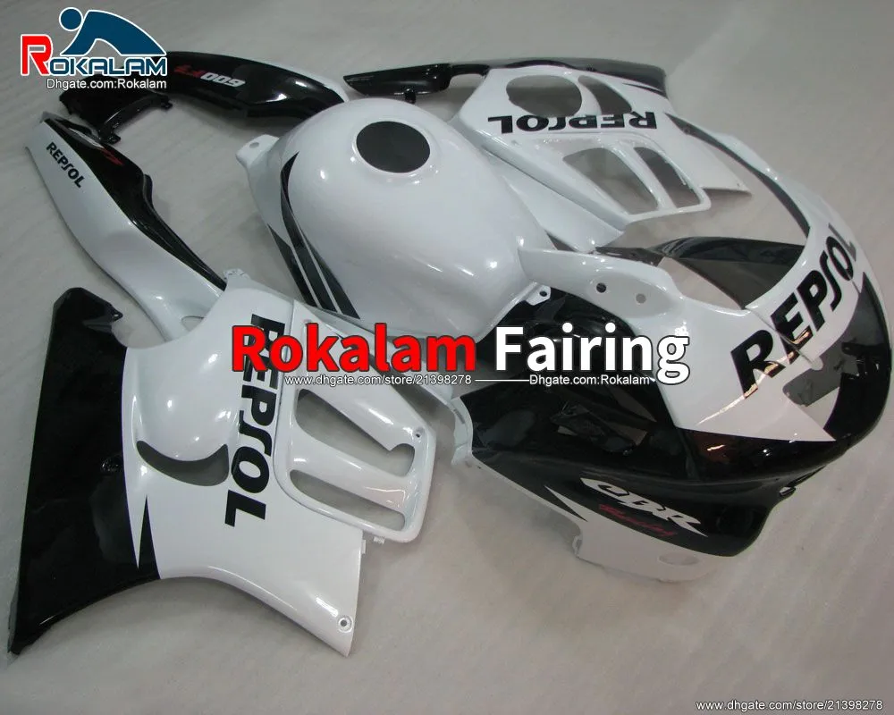 Kit de Feira de Bodykit para Honda CBR600 F3 CBR600F3 CBR 600 1995 1996 95 96 Peças de feiras de moto brancas pretas (moldagem por injeção)