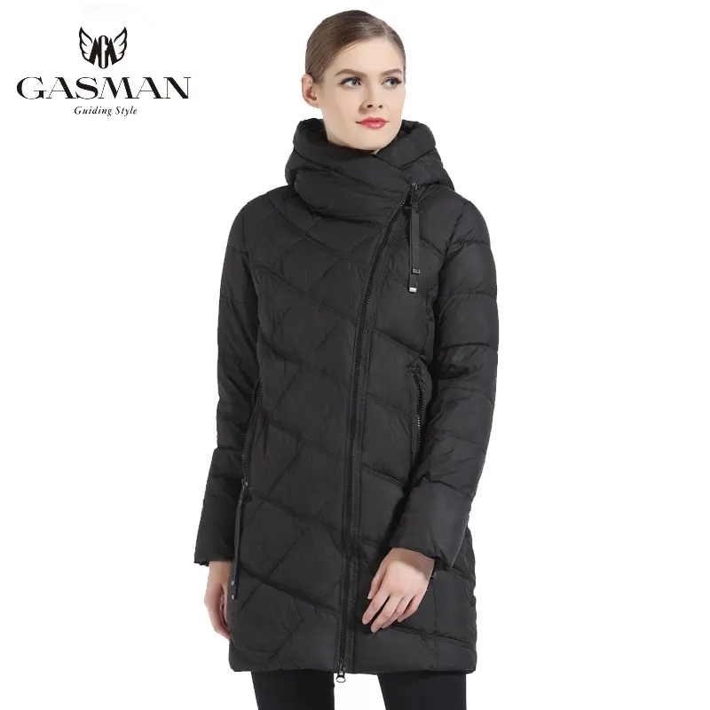 GASMAN Mode Femmes Parka à capuche Down Marque d'hiver pour Down Jacket Femmes Hiver Épais Pardessus Femmes Jacets et manteau 18806 201030