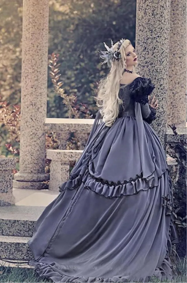 xHxttL Women Rococo Ball Gown Gothic Victorian Dress Costume Renaissance  Medieval Period Masquerade Vintage Dresses Plus Size : Amazon.in: Clothing  & Accessories